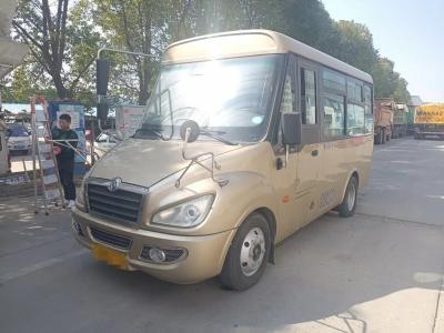 China Second Hand Mini Van Front Engine Folding Gate Slidng Windows 14 Seats Used Dongfeng Mini Bus EQ6550 for sale