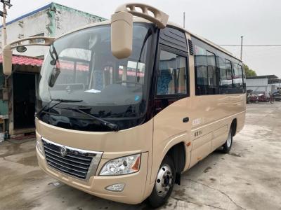 China 2nd Hand Bus Sliding Windows Yuchai Engine 19 Seats Air Conditioner Uesd Dongfeng Mini Bus DFA6600 for sale