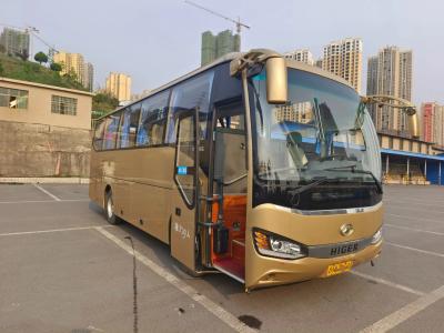 China Used Transit Bus Golden Color 30 Seats KLQ6882 Single Door 6 Cylinders Engine Air Conditioner Used Higer Bus for sale