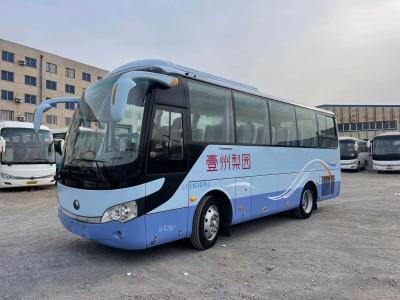 China Used Transit Bus Left Hand Drive 35 Seats 2nd Hand Young Tong Bus ZK6808 Single Door 8 Meters for sale