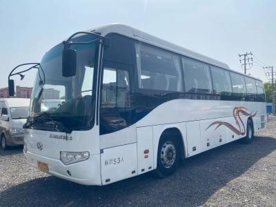 China Used Bus And Coach Luggage Compartment 2 Doors 53 Seats Sealing Window With A/C Left Hand Drive Higer Bus KLQ6129 for sale