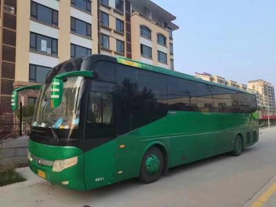 China Long Distance Buses 55 Seats Luxury Coach Green Color 2017 Year Manual Transmission Second Hand Yutong Bus ZK6127 for sale