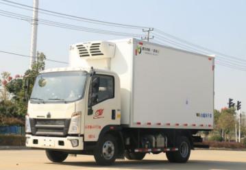 China Used Cargo Trucks Loading Capacity 10m³ Refrigerated Truck 4×2 Drive Mode Left Hand Dirve HOWO Brand for sale
