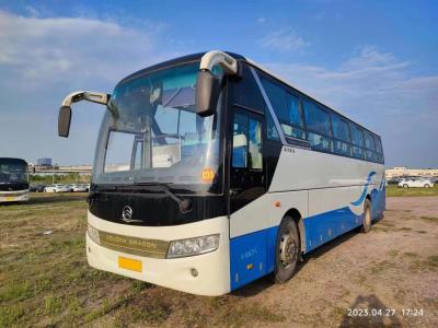 China Second Hand Buses And Coaches 47 Seats Luggage Compartment Middle Door Rare Engine Used Golden Dragon Bus XML6113 à venda
