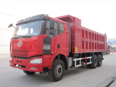 China Used Dump Trucks 6×4 Drive Mode Flat Cabin EURO II Emission Standard 6 Cylinders FAW Tipper Truck RHD for sale
