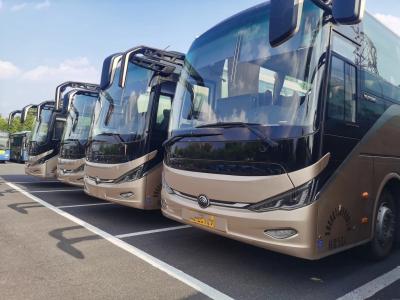 China Used Luxury Buses 50 Seats Champagne Color Middle Passenger Door Water Dispenser Second Hand Youngtong ZK6117 for sale