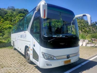 China Used Passenger Coaches Leaf Spring 50 Seats Double Doors Rare Engine Left Hand Drive 2nd Hand Yutong Bus ZK6119 for sale