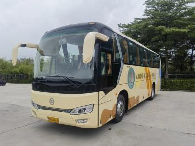 China Used Luxury Bus Manual Transmission 46 Seats Luggage Compartment 2018 Year A/C Golden Dragon XML6102 for sale