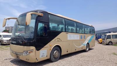 China Used Travel Bus Pink Color 51 Seats Air Conditioner 11 Meters Big Luggage Compartment 2nd Hand Yutong ZK6110 for sale
