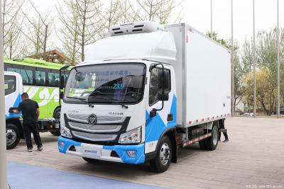China Cheap New Energy Vehicle Foton Refrigerated Truck 18 Cubic  Gas-Electric Hybrid à venda