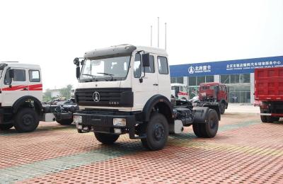 China 6 Tires Used Medium Duty Trucks 4*2 Beiben Head Tractor 300 Hp Flat Roof Euro 3 for sale