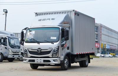 China Foton Cargo Used Light Duty Trucks 4.14 Meters Long Box Double Rear Tires à venda