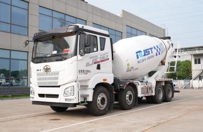 China Concrete Mixer Truck Jiefang 8*4 Drive Mode Used Concrete Trucks 7.74 Cubic Flat Roof for sale