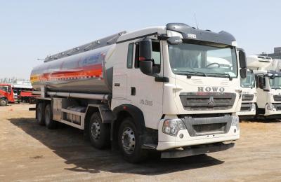 China Used Oil Container 30000 Liter Howo T5G Oil Tanker Truck 4 Axles Cab With Sleeper zu verkaufen