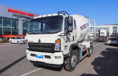 China Concrete Mini Truck Mixer HOWO 4×2 Weichai Engine 220hp 4 Cubic Single Axle 6 Tires for sale