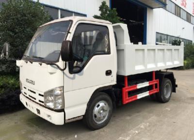 China Used 3t Tipper Truck ISUZU 4*2 Small Dumper Euro 4 Multi Leaf Springs 5 Speed Gear for sale