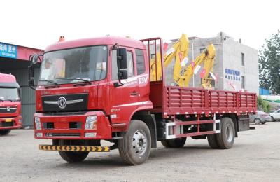 China 12 Tons Cargo Truck China Brand Donfeng 4*2 Lorry Flat Truck Doble Rear Tires Left Hand Drive for sale