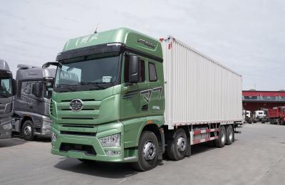 China 12 Wheeler Cargo Truck 8×4 Diesel Engine 560hp FAW Lorry Truck Van Box 20 Tons Capacity for sale