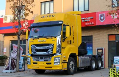 China Used Truck Tractor Units 460hp Powerful Egine ZF Gearbox Isuzu Prime Mover High Roof Cab à venda