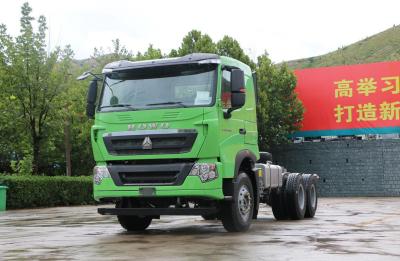 China 6*4 Dump Truck Suppliers Sinotruck Howo T7H Green Color 6 Cylinders 400hp Powerful Engine for sale