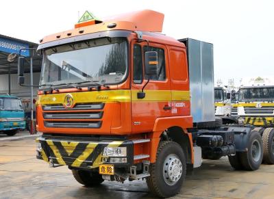 China Tractor Truck Head Shacman Gas Transport Horse 6*4 With 3 Axles Weichai 350hp LNG Manual for sale