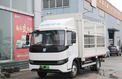 China Box Truck Fence Box Light Truck 1.5 Tons Payload Electric Cargo Truck 4*2 Single Cab for sale