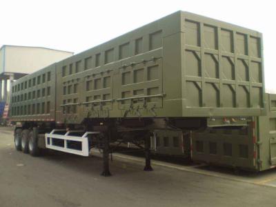 China 2014 Year Second Hand Semi Trailers With 3 Axles And 12 Pieces Tires for sale