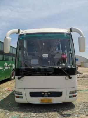 China 51 Seats Used Yutong City Service Bus Man Series Diesel Left Side Steering Coach Flat White Color for sale