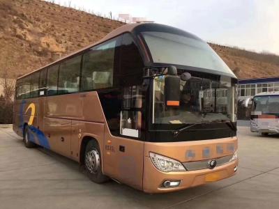China ZK6122 49 / 55 Seats Yutong Used Coaster Bus Diesel Left Hand Driver Door Face Trip 2013 - 2016 Year for sale