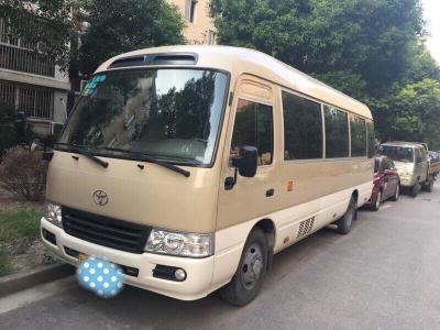 China LHD Used Toyota Coaster Bus With 2TR Gas Engine No Damage Mini Bus for sale
