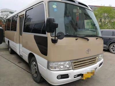 China 1HZ Diesel Engine Toyota Used Coaster Bus 30 Seats Manual Gear Box With AC for sale