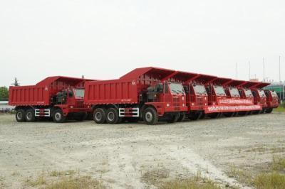 中国 371HP運転Sinotruckによって使用されるダンプ トラック50 - 70のトンのMinningのダンプ トラックの左手の 販売のため