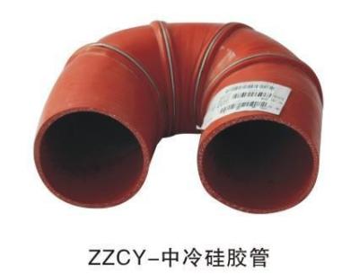 China Standard Size Bus Accessories Red Color Intercooled Silicone Tube For Yutong for sale