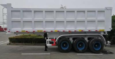 China 9.4M Rear Dump Semi Trailer Truck With 3 Axles And 28T TFOC Landing Leg for sale