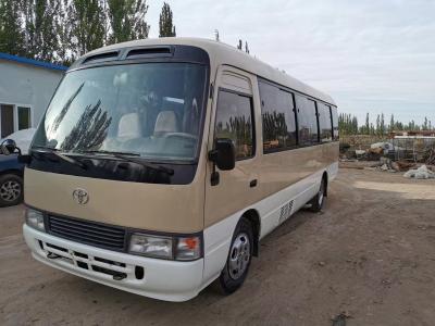 China Second Hand Mini Coaster Bus Toyota 1hz 6 Cylinder Engine With 23 Seats for sale