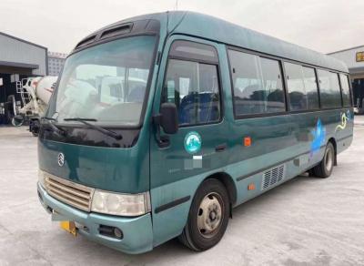 China Golden Gragon Coaster 26 Seats Hino Engine Bus Green Color 100km/H for sale