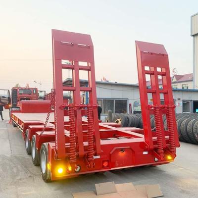 China Zware Materiaalaanhangwagen 3 Alex 4 Alex 40Ton 60 80 Ton Construction Machine Transport Te koop