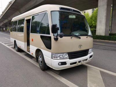 China 2010 Jaar 20 gebruikten de Zetels Onderlegger voor glazenbus, Gebruikte Mini Bus Toyota Coaster-bus in goede staat met 2TR-Benzinemotor Te koop