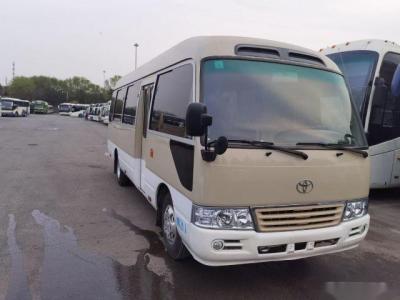 China Used Toyota Bus Coaster 20 Seats Gasoline Left Hand Drive Used Passenger Bus Low Kilometer for sale