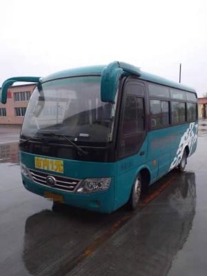 China Used Mini Bus Yutong ZK6609D 19 Seats Diesel Front Engine Steel Chassis Euro V Left Hand Drive Used Passenger Bus for sale