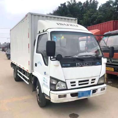 China Zweite Hand 4.2m Van Used Light Duty 4x2 Isuzu 10 Ton Diesel Cargo Truck zu verkaufen