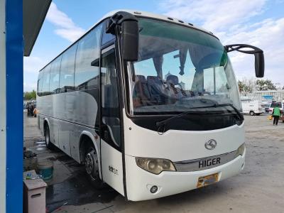 China Used Higer Bus KLQ6856 37 Seats Steel Chassis Rear Yuchai Engine Left hand Drive Good Condition with AC for sale
