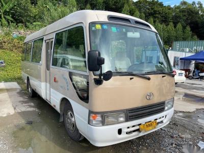 China Toyota Brand Used Coaster Bus 23-30seats 3RZ Toyota Engine Gasoline Used mini Bus Left Steering for sale