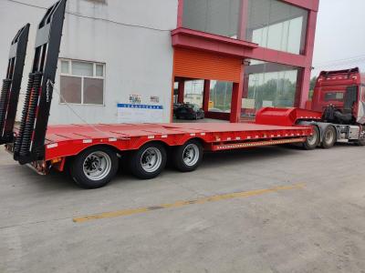 China Low-Flat Second Hand Semi Trailers 3axle 4axle 6axle Support Customization for sale