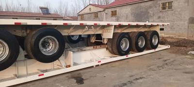 China Semitrailer Second Hand Semi Trailers 13-15Tons Low-Flat Semi-Trailer 3/4/5/6 Axle for sale