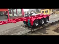 Three-axle semi-trailer