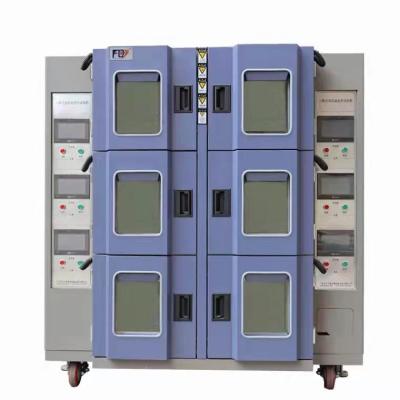 China IEC 60068-2-78 Six Zones High And Low Temperature Humidity Heat Test Chamber for sale