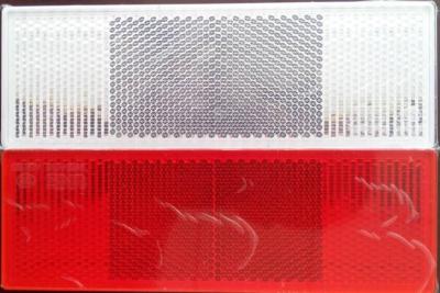 China Red White Retro Reflective Markings High Visibility Safety Reflective Tape for sale
