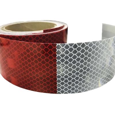 China White Red Carriage  Size 0.05×50m Automotive Reflective Tape High Brightness for sale