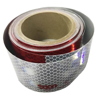 China Imported Ink Red And White Reflective Tape 0.05×50m for sale